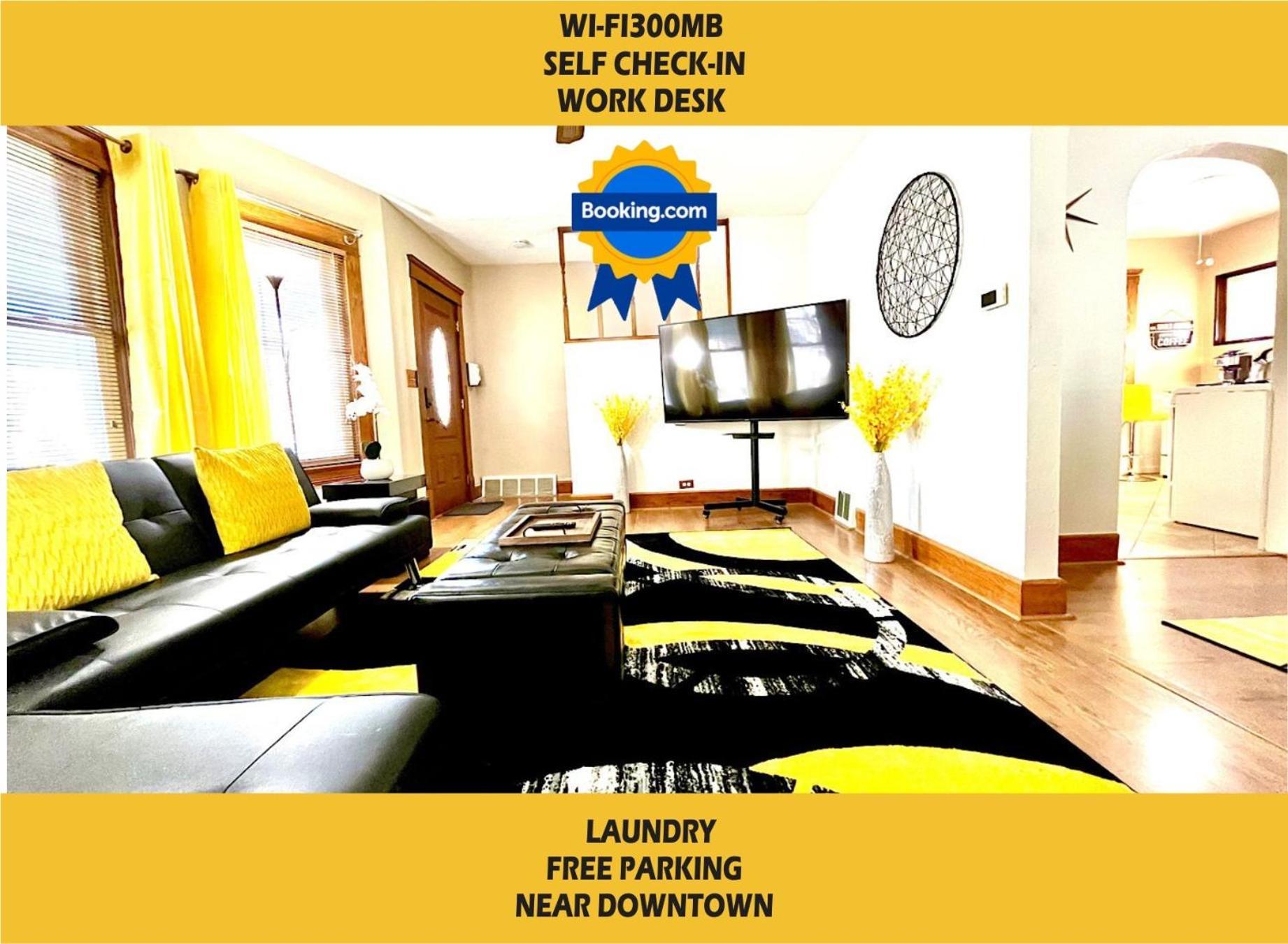 The Amber Retreat - Brooklyn Centre Comfort - Charming Space For Families, Couples & Business Travelers Near Downtown - With 300Mb Wifi, Parking & Self Check-In Cleveland Exteriör bild