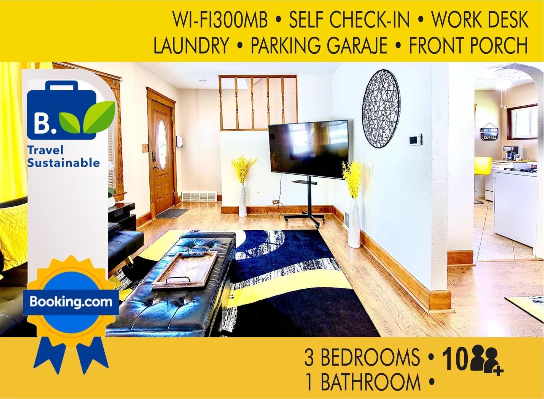 The Amber Retreat - Brooklyn Centre Comfort - Charming Space For Families, Couples & Business Travelers Near Downtown - With 300Mb Wifi, Parking & Self Check-In Cleveland Exteriör bild